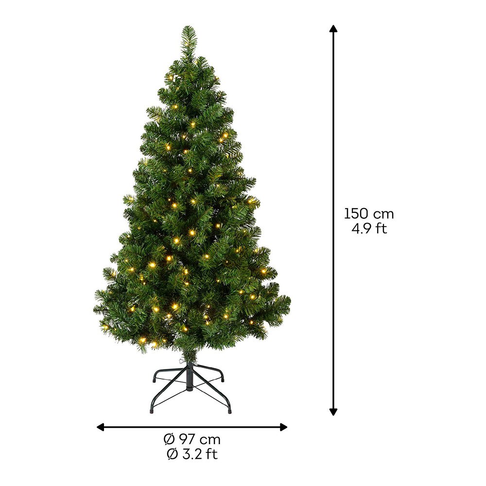 Árvore de natal para USO interno, tipo pinheiro imperial com LED, Ø97 x 150 cm - Image 3