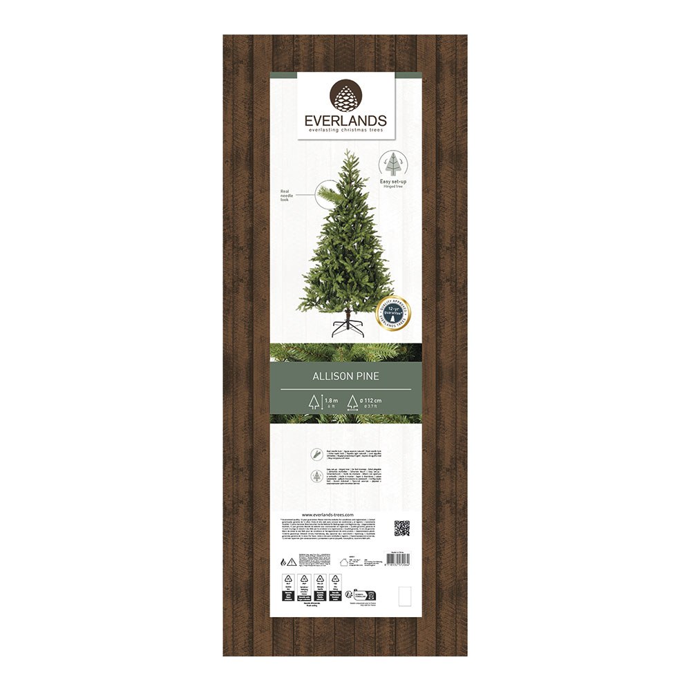 Árbol de navidad uso interior tipo pino allison ø112 x 180 cm - Image 2