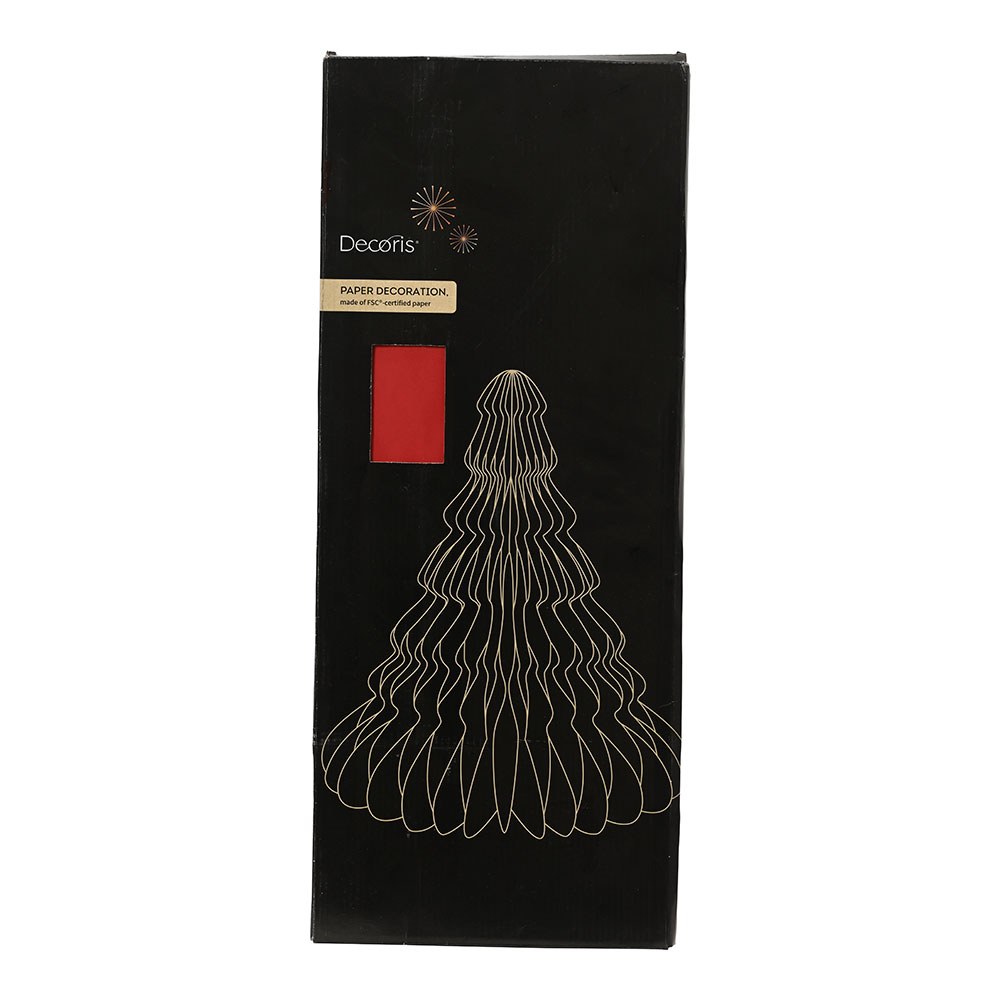 Árvore de papel dourado com purpurina ø48 x 60 cm - Image 2