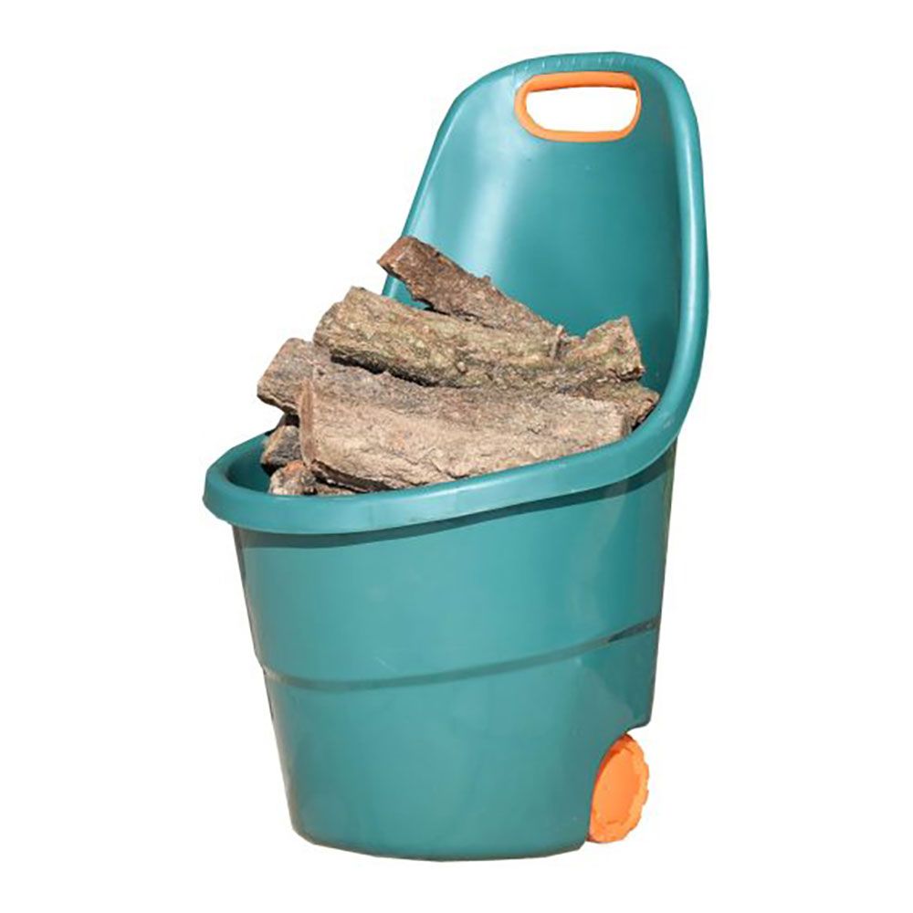 Carro de jardín verde 68 l, 53 x 57 x 88,5 cm