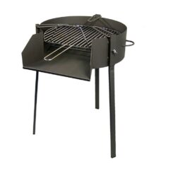 Churrasqueira redonda com suporte para paellera, Ø50 x 75 cm