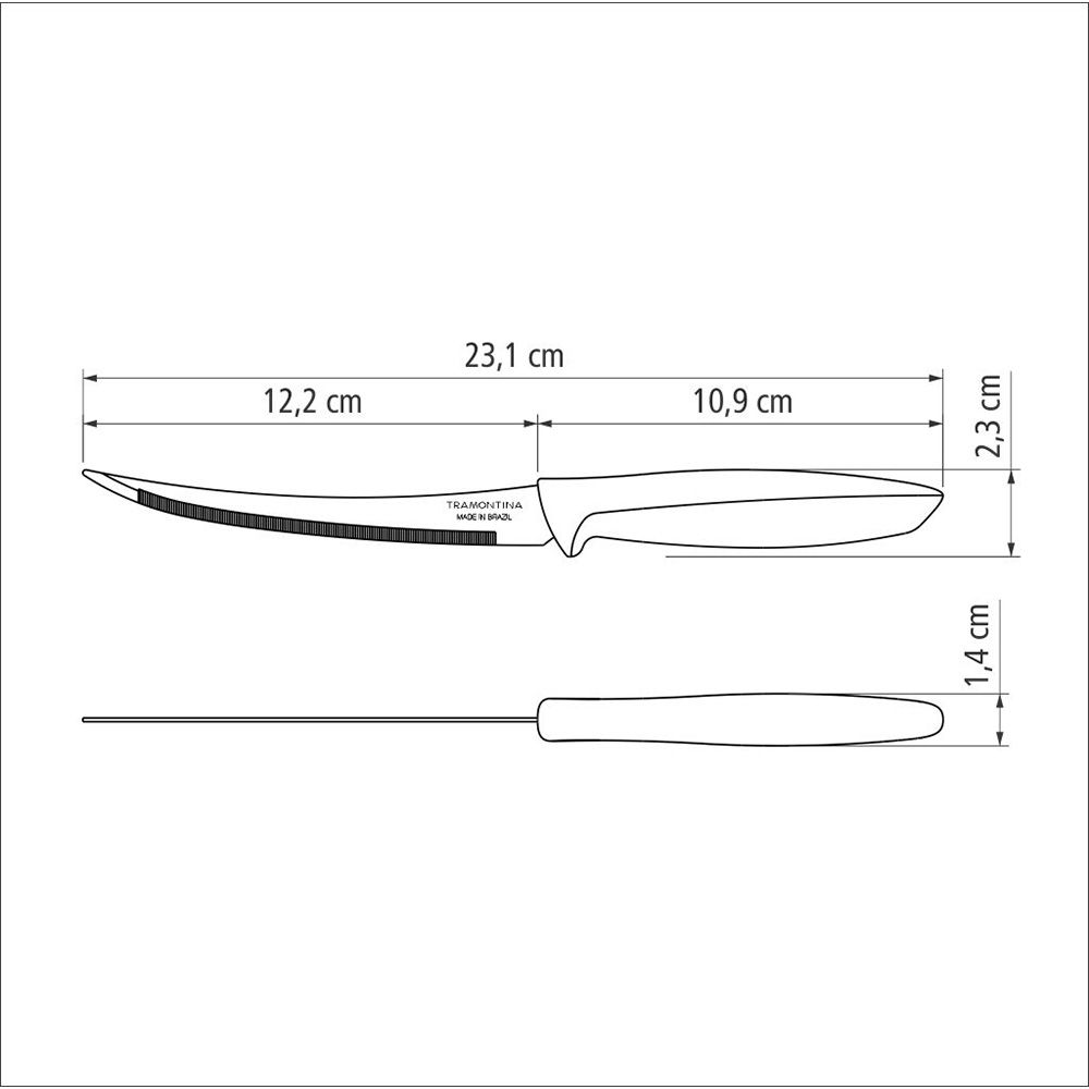 Faca para tomates plenus preto 12,2 cm - Image 4