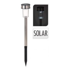 Estaca solar 36cm INOX MOD. cilindro euro/u