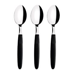 Colheres de chá ipanema preto 13,9 cm 3 UDS
