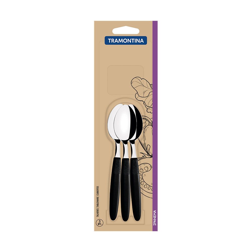 Colheres de chá ipanema preto 13,9 cm 3 UDS - Image 2