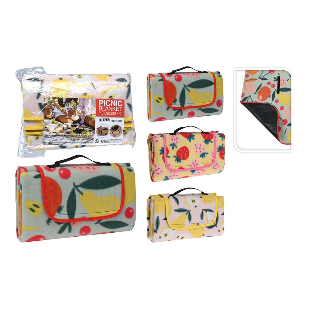 Manta para picnic modelos sortidos 150 x 200 cm