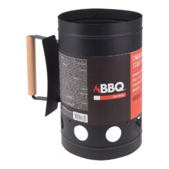 Acendedor de carvão para churrasco, preto, Ø27 cm