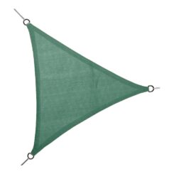 Toldo de vela triangular verde 5 x 5 x 5 m
