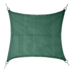 Toldo de vela quadrado verde 3,6 x 3,6 m