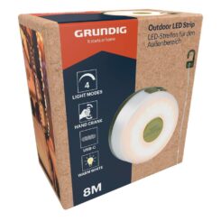 Guirnalda LED retráctil, exterior, 8 m