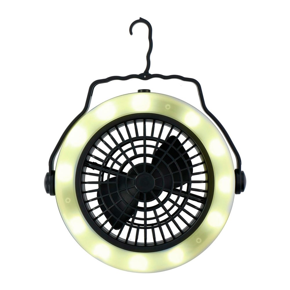 LUZ e ventilador a pilhas, Ø19,5 x 6,3 cm