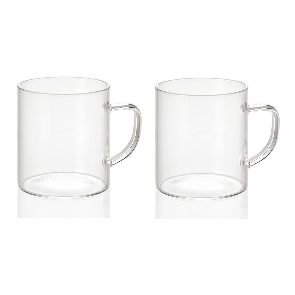 Canecas de vidro de 300 ml, Ø7,5 x 8,5 cm, 2 unidades