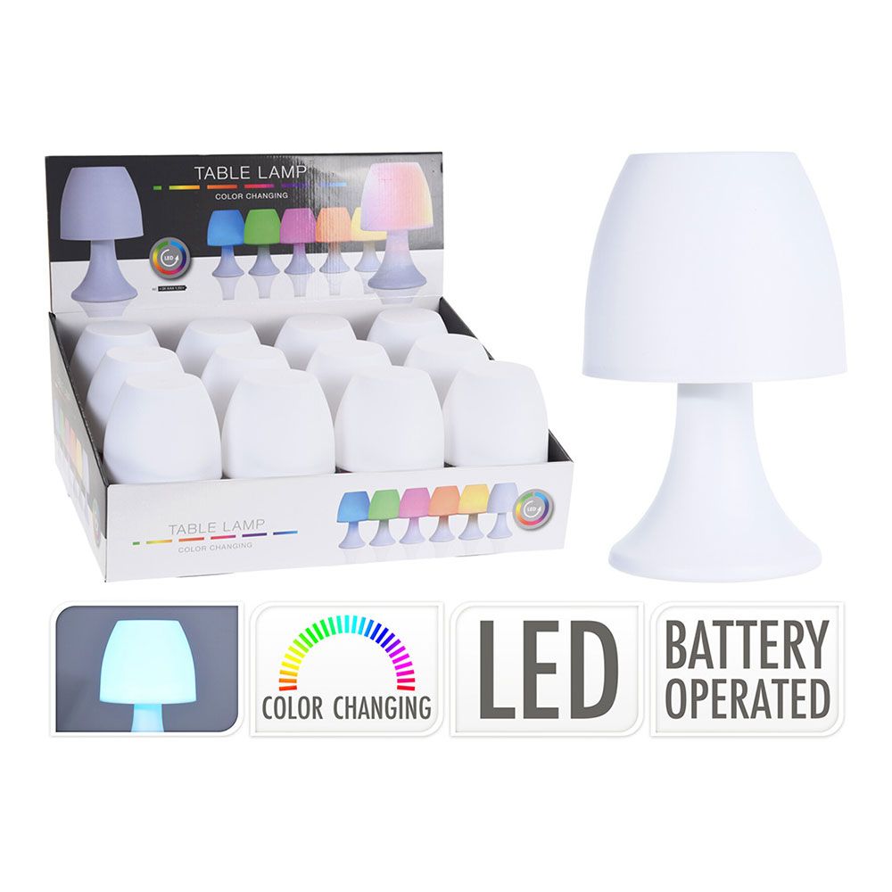 Candeeiro LED de mesa, multicor, a pilhas, CY5910400, basics