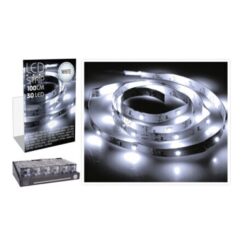 Tira de LED 1m 30 leds branco frio, a pilhas