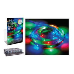 Tira de LED 1m 30 leds multicor, AX5322620, basics