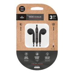 Auriculares eartech conetor mini-jack pretos