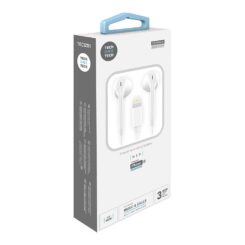 Auriculares HIP brancos, lightning (comp. apple). tech ONE tech