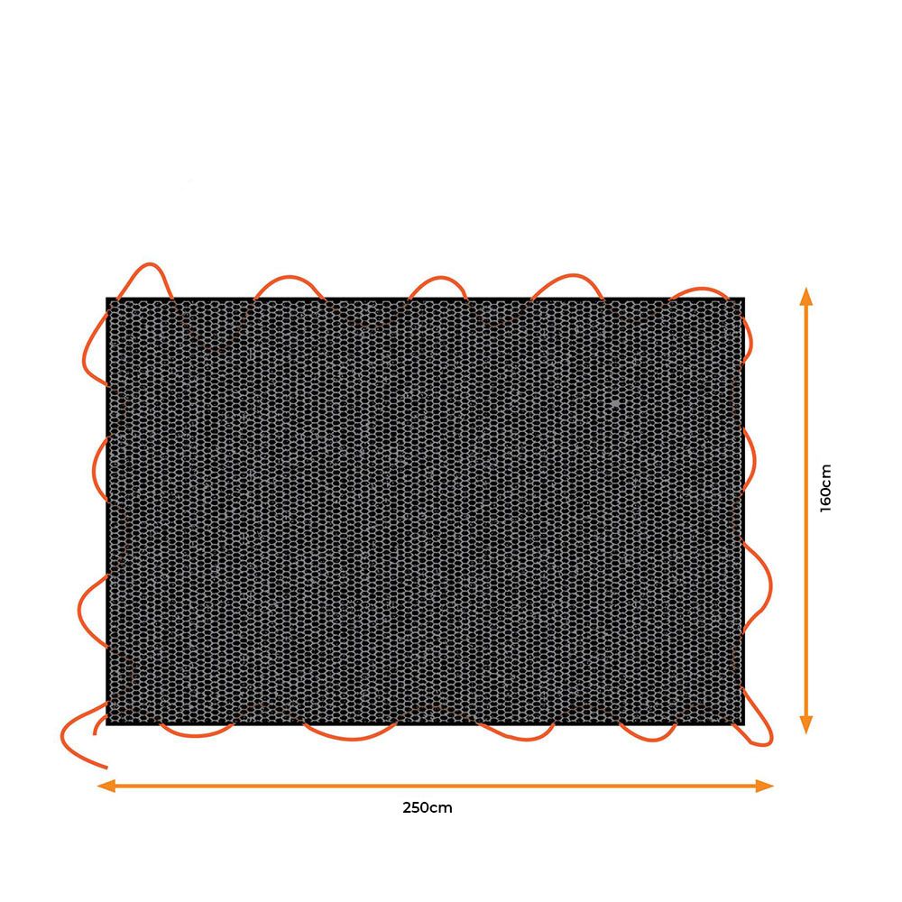 Lona preta para reboque, medidas: 1,6X2,5m. black & decker