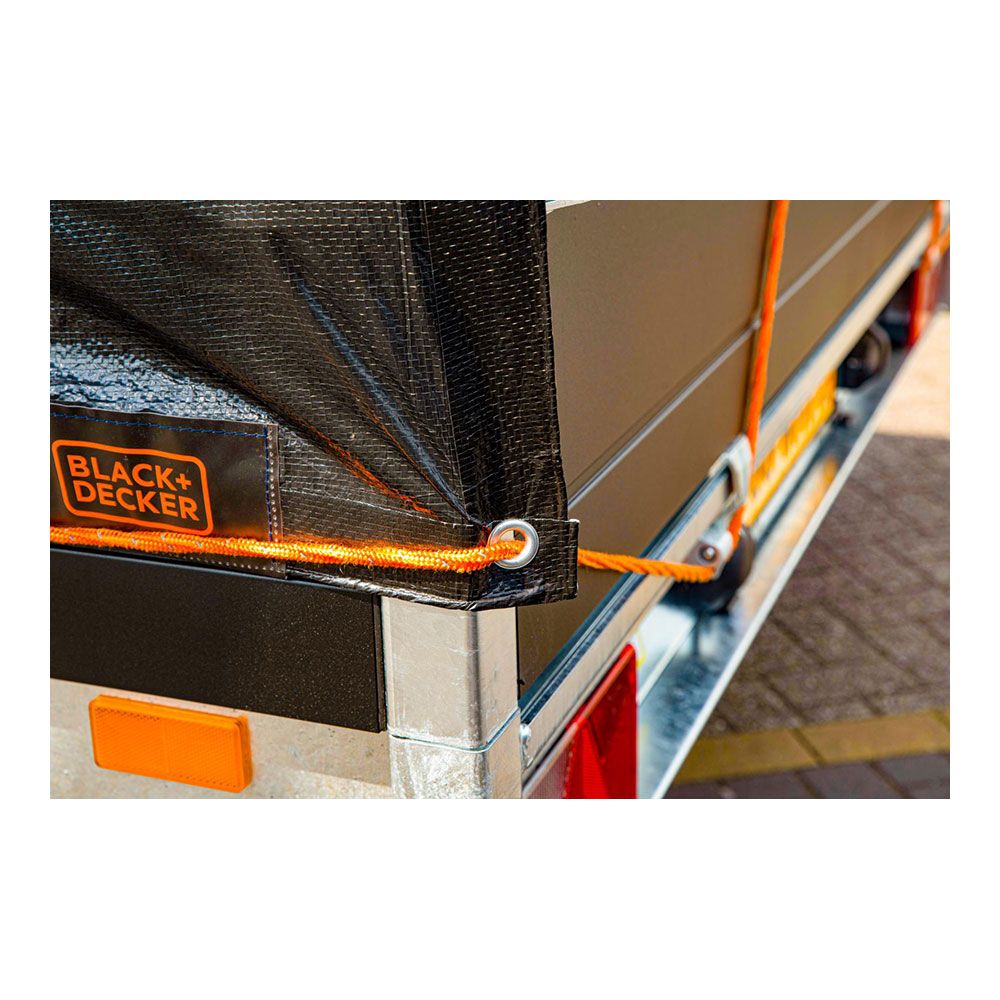 Lona preta para reboque, medidas: 1,6X2,5m. black & decker - Image 3