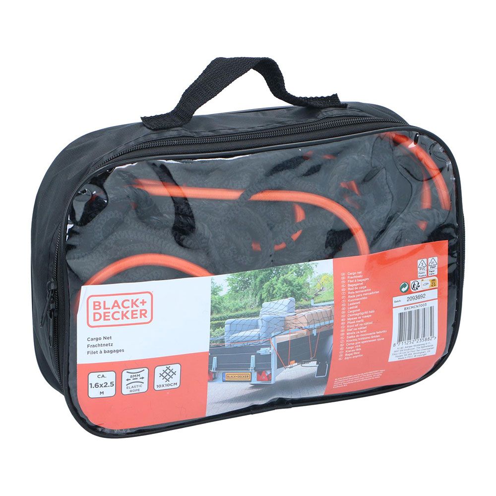 Rede elástica de carga, medidas: 1,6X2,5m, malha: 10X10cm. black & decker - Image 3