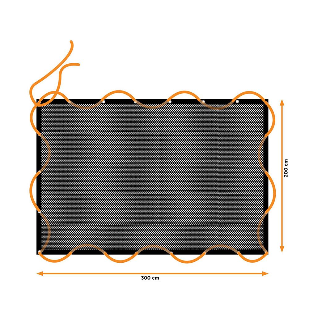 Rede elástica de carga, medidas: 2X3m, com 14 ilhós. black & decker