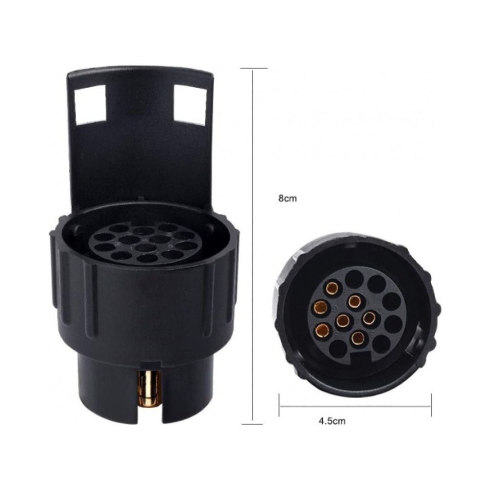 Ficha de reboque 7 a 13 pinos 12V com tampa de proteção - Image 3