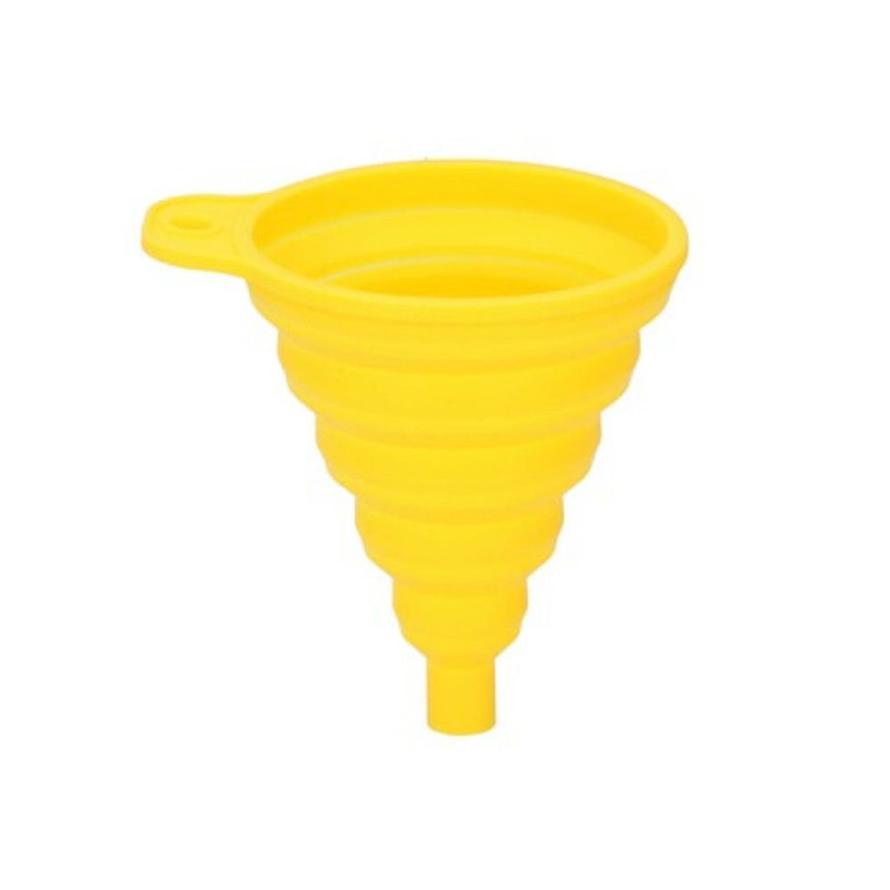 Funil dobrável amarelo para automóveis, Ø9 x 10 cm