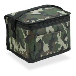 Geladeira tipo saco de 4,5 l em design camuflado com acabamento e alça preta, 20 x 15 x 15 cm