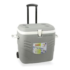 Geladeira camping cinza 41 l com rodas