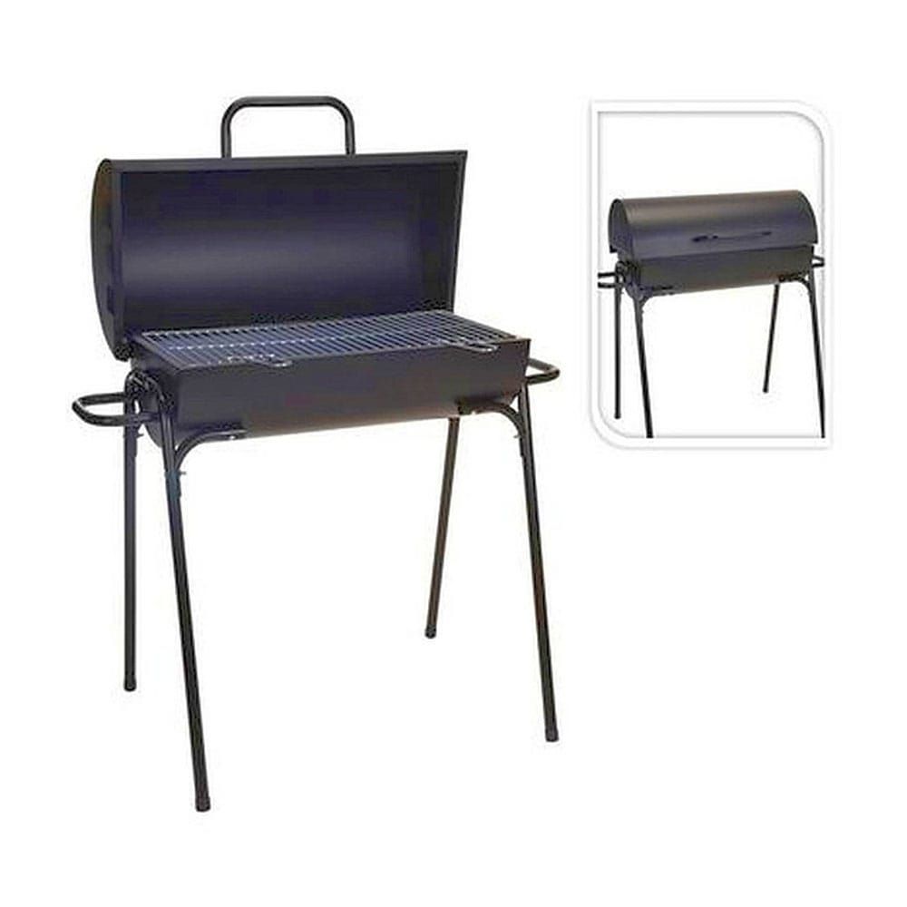 Churrasqueira com tampa, preta, Ø33 x 63 x 89 cm