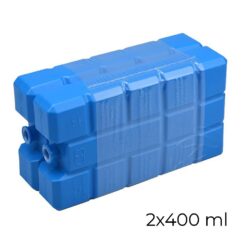 Acumuladores de gelo portáteis, cores variadas, 400 ml 9,5 x 6,5 x 16 cm, 2 un