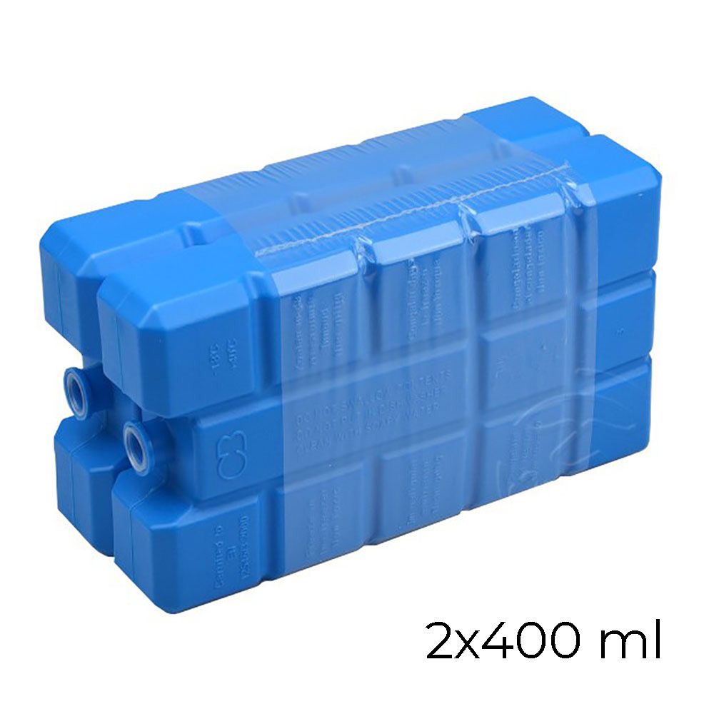Acumuladores de gelo portáteis, cores variadas, 400 ml 9,5 x 6,5 x 16 cm, 2 un