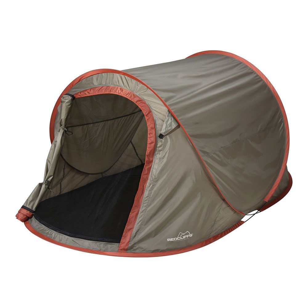 Tenda de montagem instantânea, marrom, 120 x 200 x 95 cm