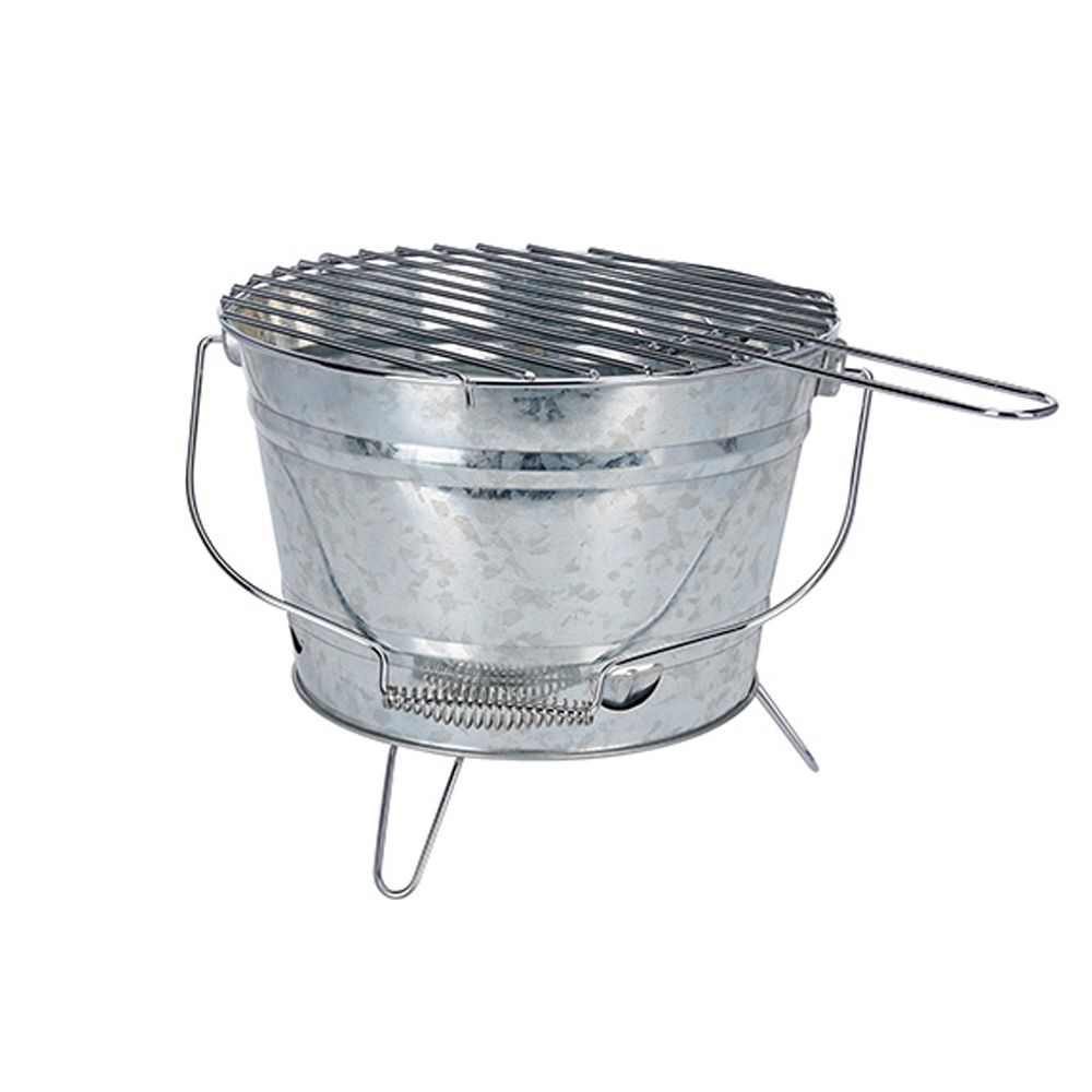 BBQ COLLECTION Churrasqueira portátil de zinco modelo barril ø27 cm