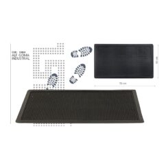 Tapete de borracha industrial 70 x 40 cm