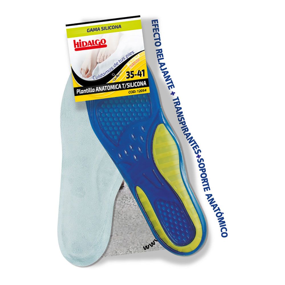 Palmilha para calçado anatómica de silicone t: 35-41