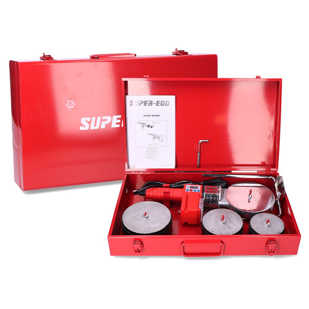 Soldador de tubulações de plástico polifusor para PPR 75-90-110mm 230V - Image 2