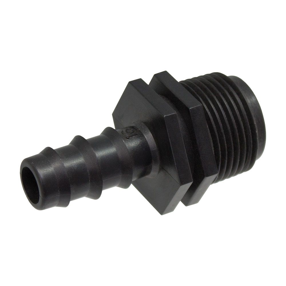Adaptador macho para tubo de ø16 mm para rosca de ½ polegada