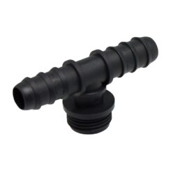 Ramal em T misto para tubos de ø16 mm com rosca de ½ polegada, 3 peças