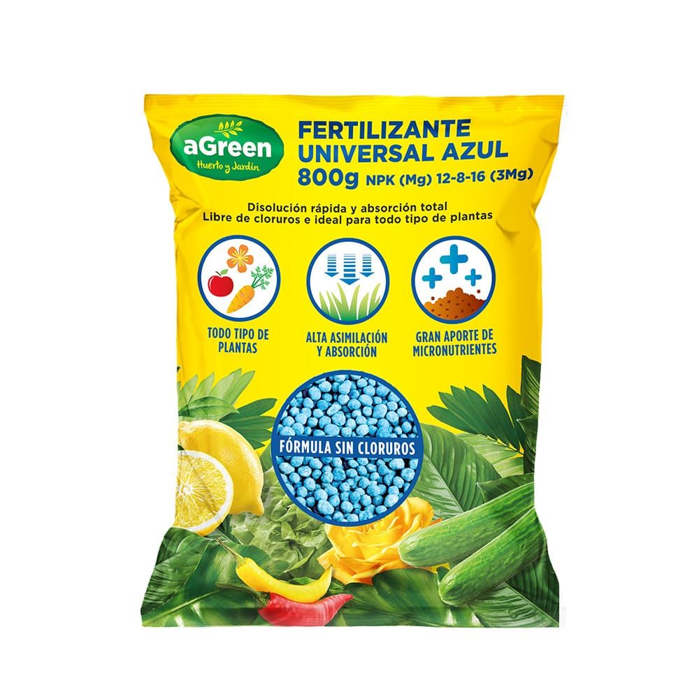 AGREEN Fertilizante Universal Azul 800 g