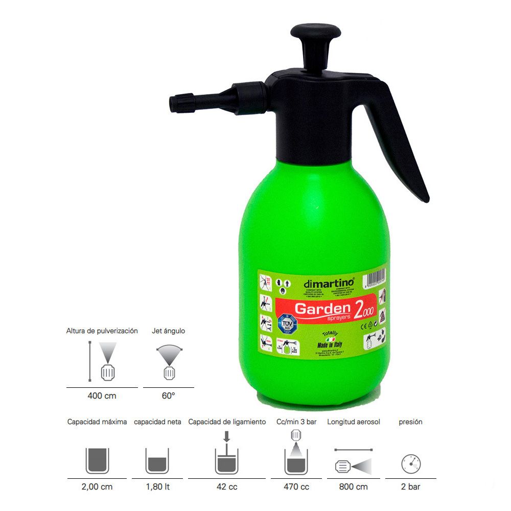 Pulverizador de pressão de polipropileno de 2 L - Image 2