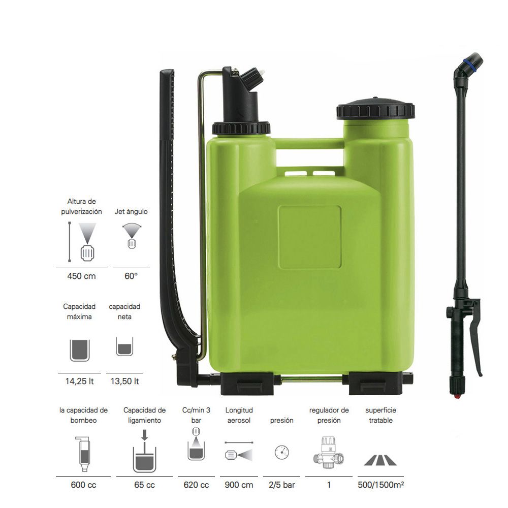 Pulverizador / vaporizador de mochila 15 L - Image 2