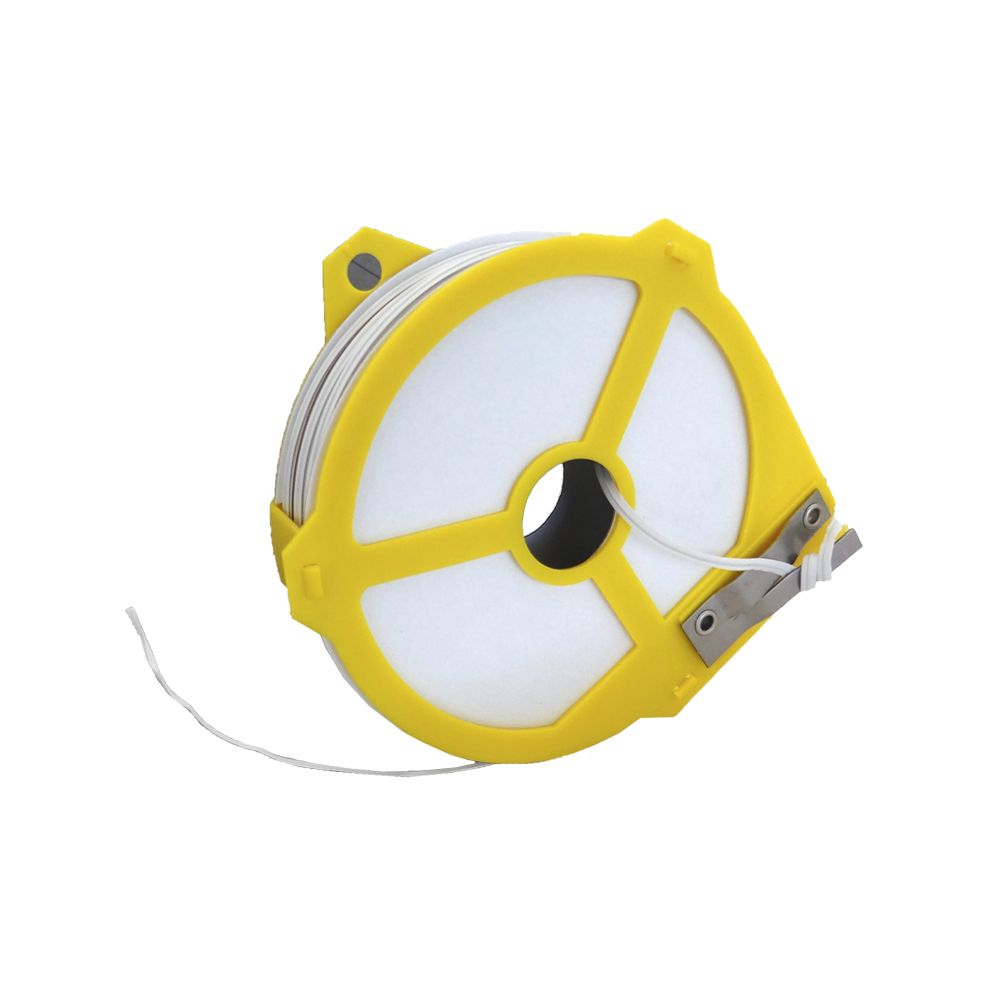 Arame revestido branco com dispensador, calibre 4 mm x 50 m