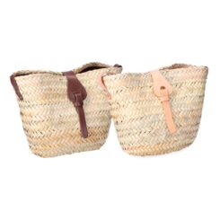 Bolsa plana com alça e alça, 2 cores sortidas