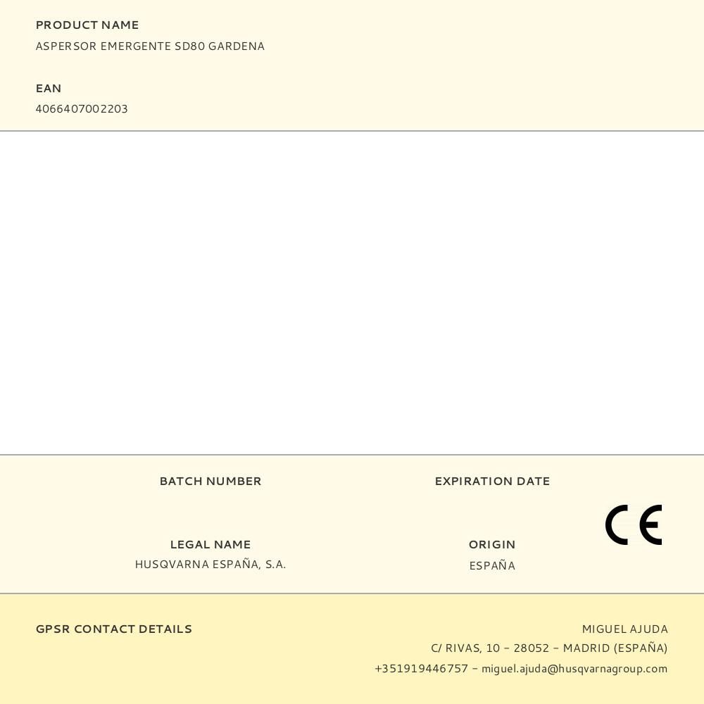 Aspersor pop-up SD80 - Image 2