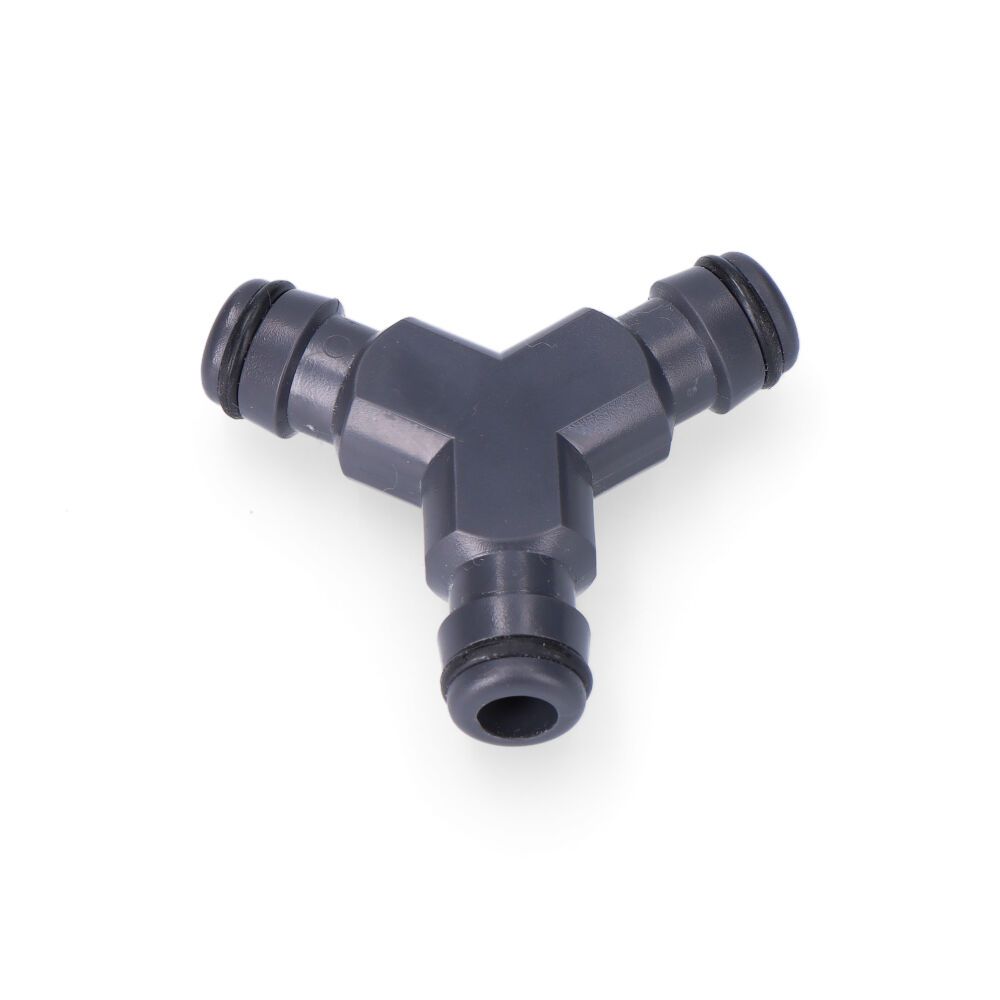 Conector de derivação de 3 vias com encaixe rápido