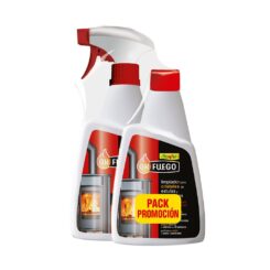 Okfuego limpa-vidros para salamandras e lareiras 500 ml, pack 2un