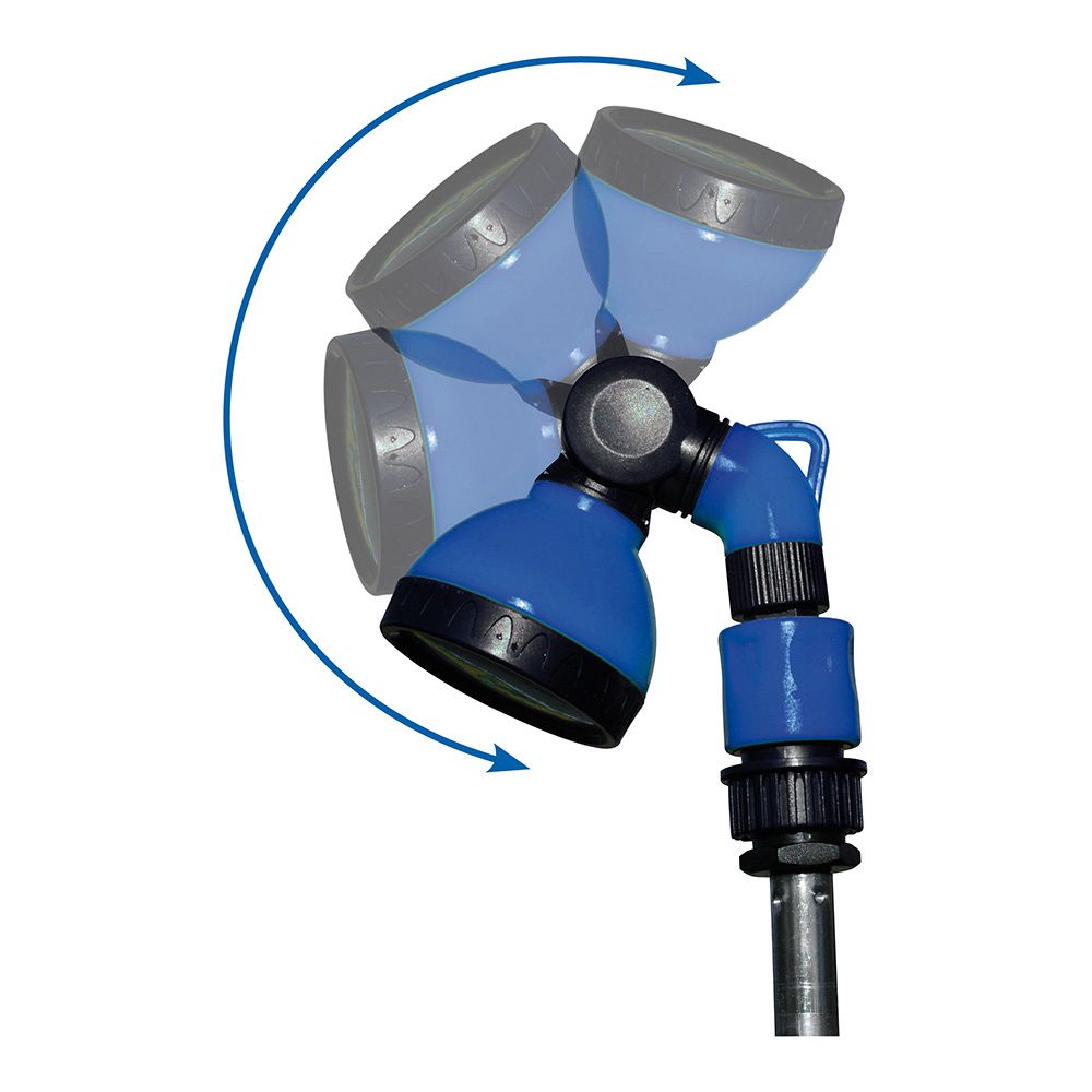 BLUE BIRD-ALTADEX Chuveiro de jardim com tripé pássaro azul de 130-210cm - Image 2