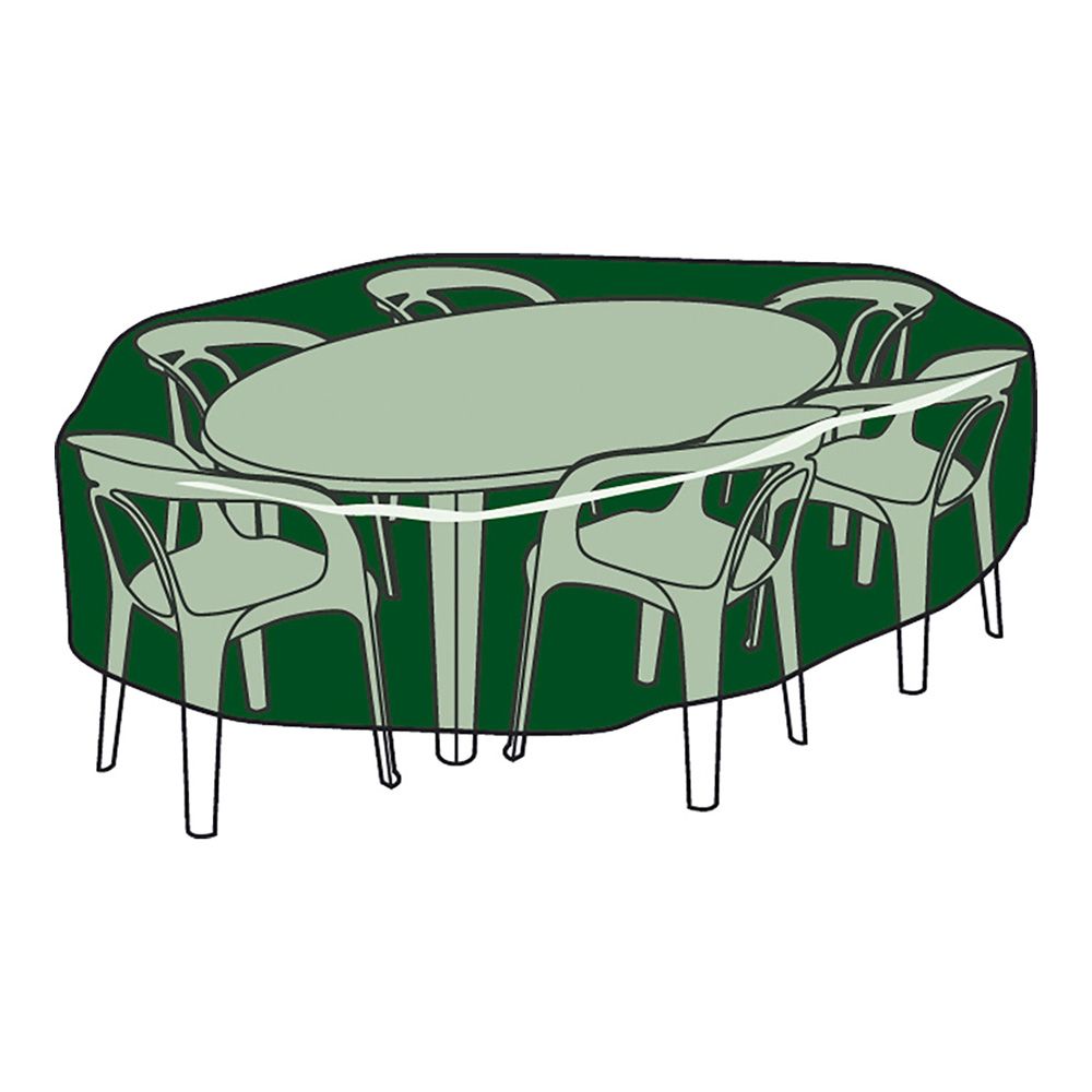 Capa protetora para mesa e cadeiras, Ø205 x 90 cm, 100 g/m²