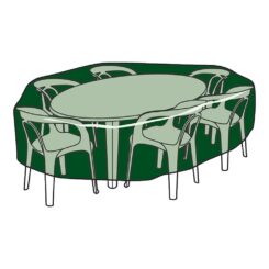 Capa protetora para mesa e cadeiras, Ø325 x 90 cm, 240 g/m²